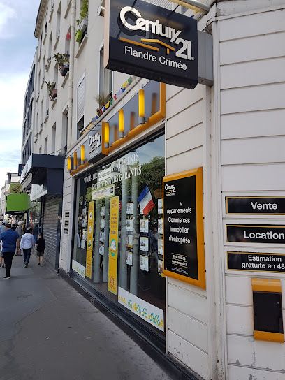 Agence immobilière CENTURY 21 Flandre Crimée Paris 19